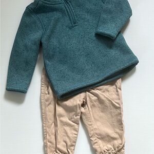 Carter's Teal and Beige Kids Matching Set